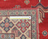 5x7 Red Kuba Afghan Hand Knotted Wool Area Rug
